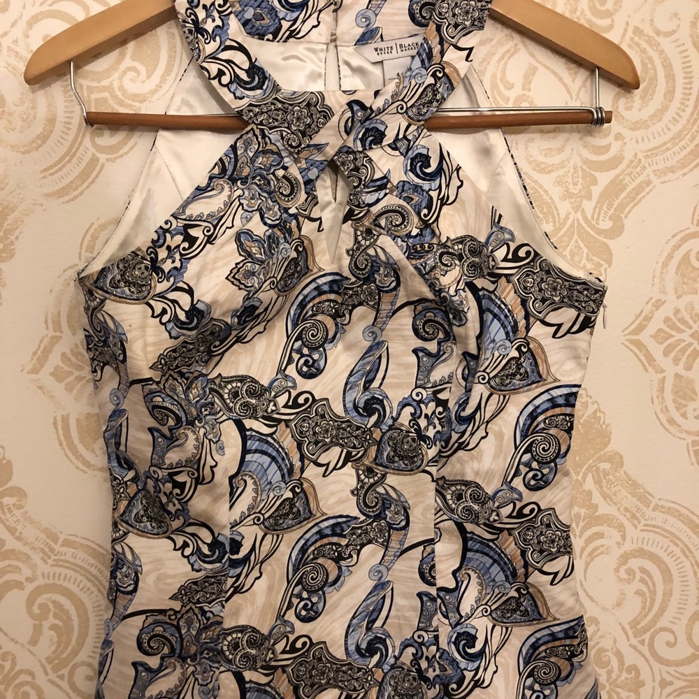 White House Black Market floral shell tank top 4